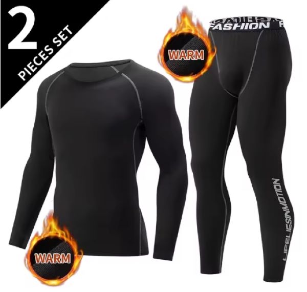 2-delade värmande set för män